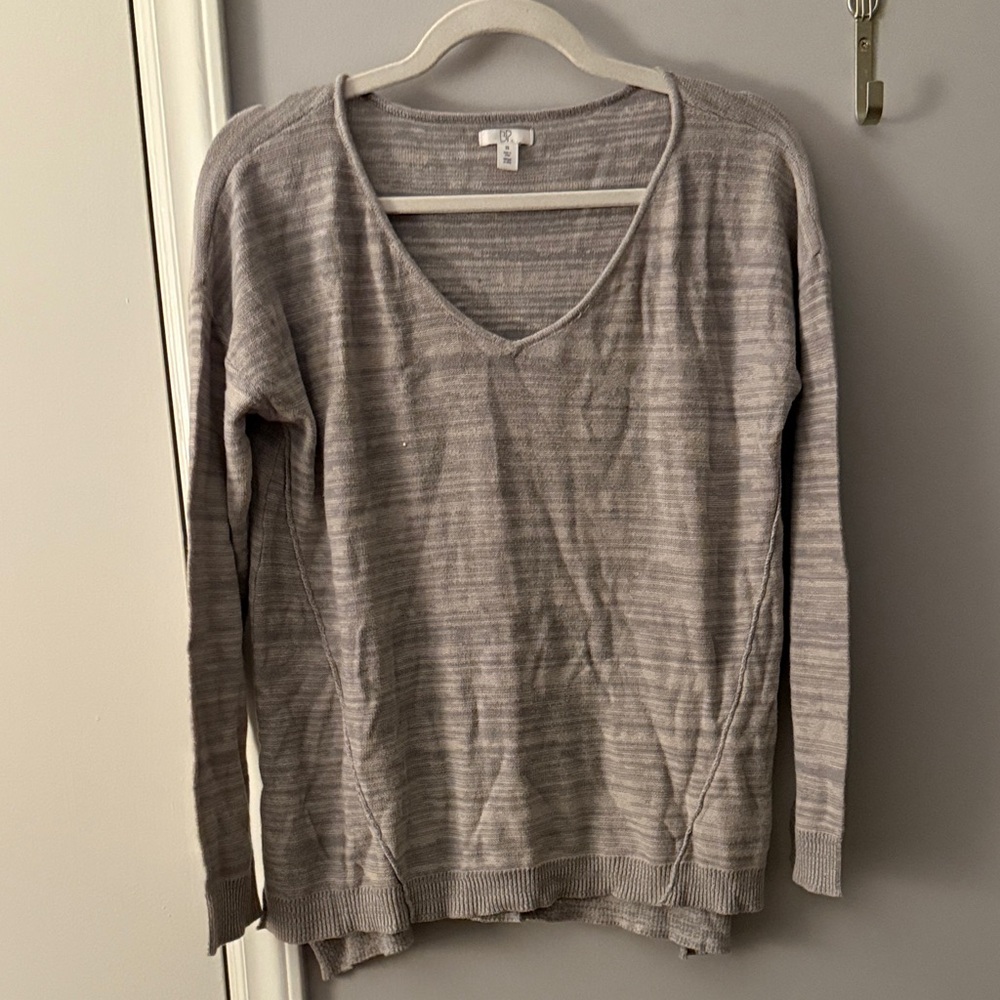 BP Gray V-Neck Sweater